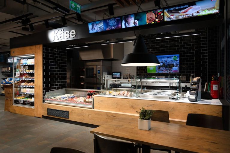 Verkaufstheke bei Spar in der Schweiz