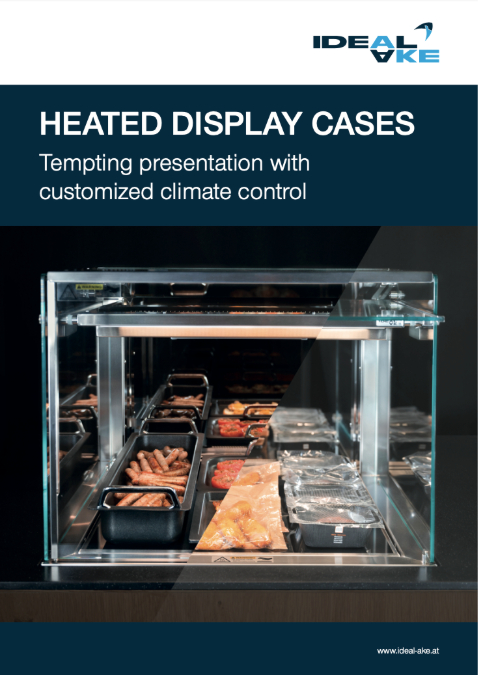 Folder heated display cases