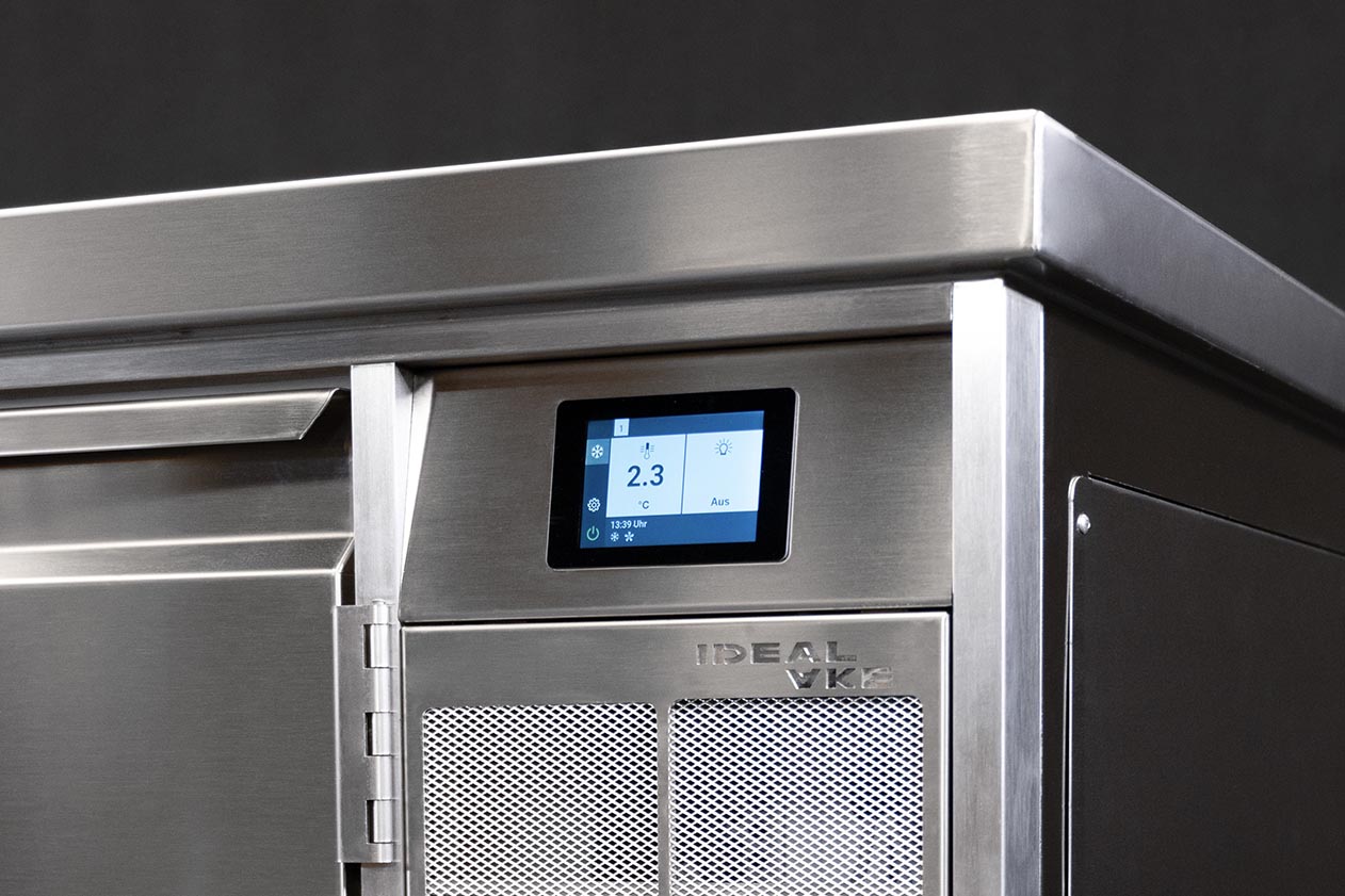 Edelstahl Kühltisch innovative Steuerung