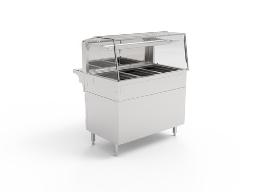 Wärmevitrine mit Unterbau