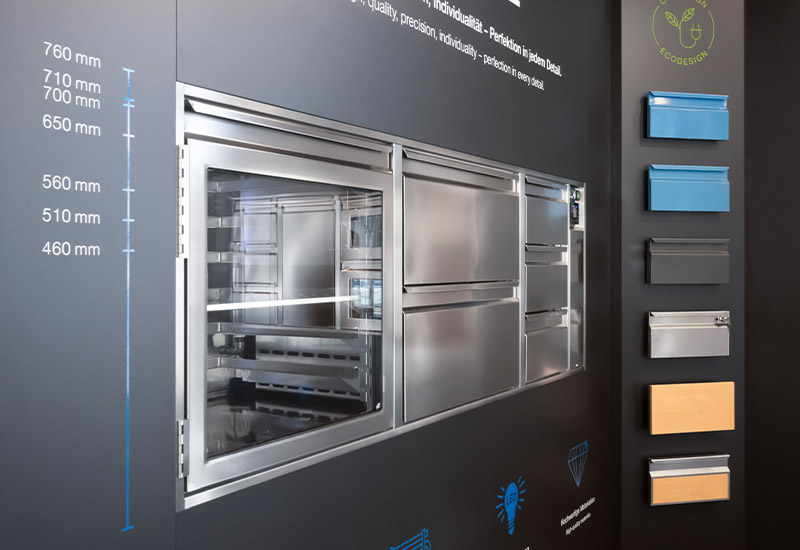 Kühltisch verschiedene Korpushöhen