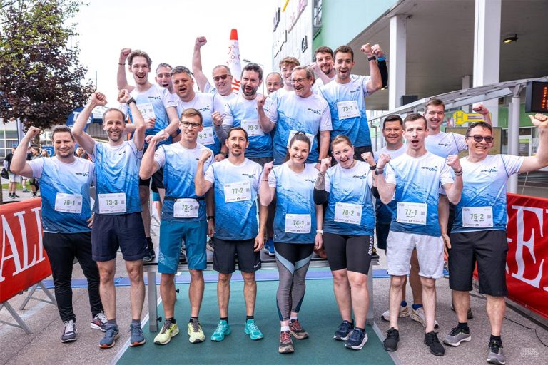 Laufteam IDEALAKE beim Business2run in Gmunden