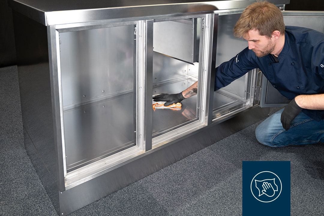 Kühltisch hygienischer Innenraum