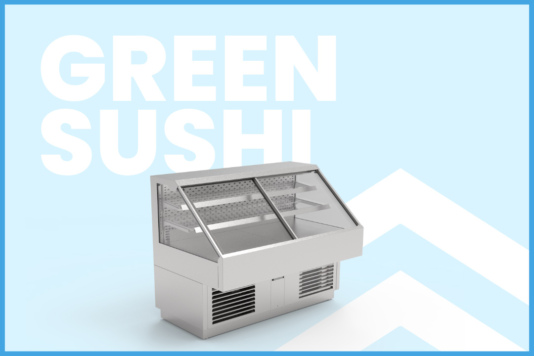Green Sushi Kühlvitrine
