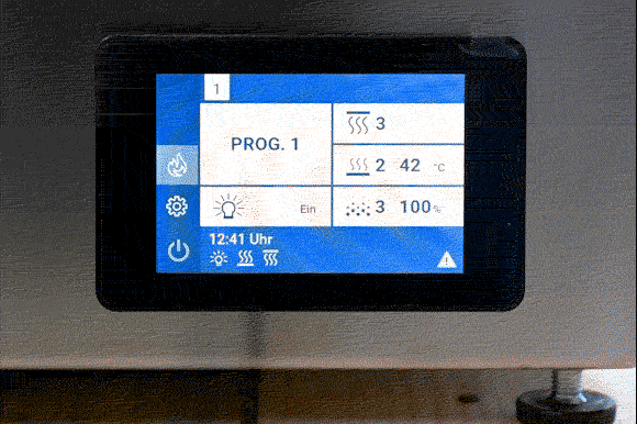 Bedienung der neuen Steuerung